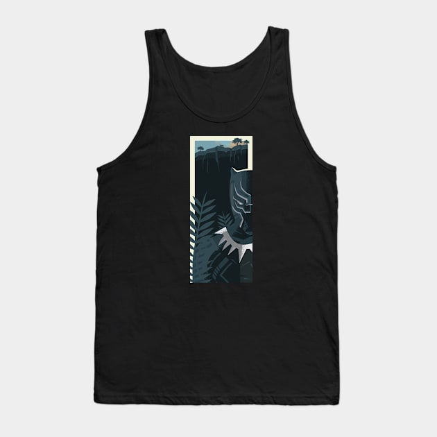 Black Panther: Jungle Tank Top by KevinTiernanDesign